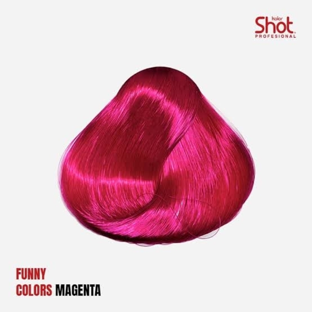 Funny Colors Magenta Hair Dye - Vibrant Hot Pink Semi-Permanent Cream